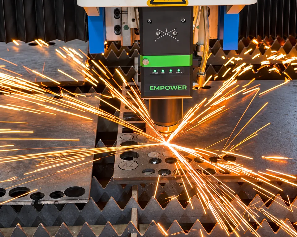 Máy cắt laser fiber 6025-12000W · góc chụp chi tiết 02 · công suất laser 12000 W