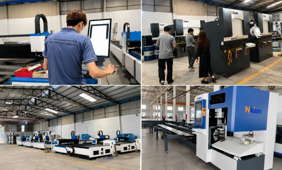 Máy chấn CNC 400T/4000 · góc chụp chi tiết 11 · lực chấn 400 T