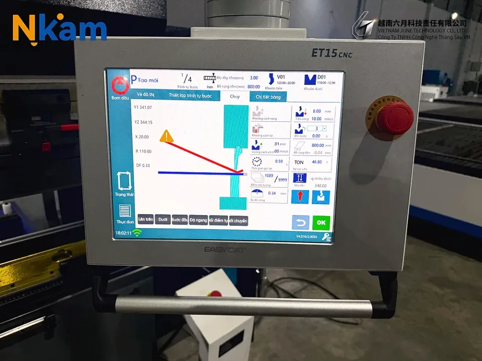 Máy chấn CNC WE67K-80T/2500 — chi tiết máy (ảnh 31)