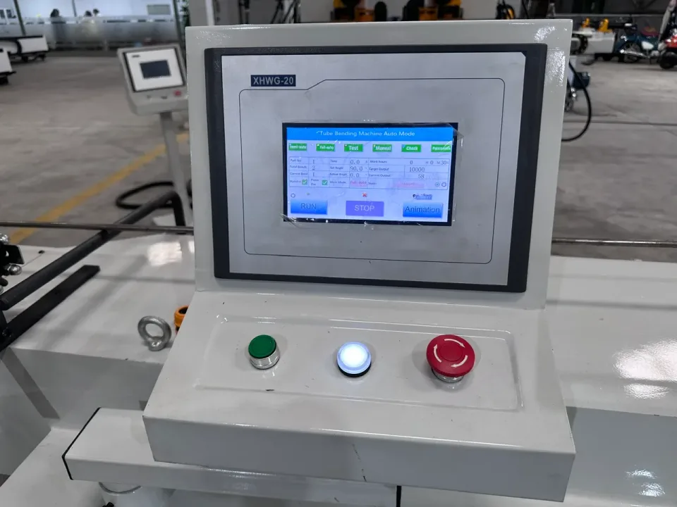 NC tube bender DW50NC — Control panel